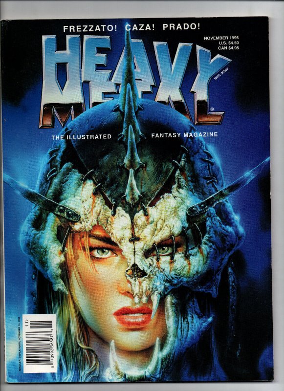 Heavy Metal Magazine Vol.20 #3 (1996), raw comic book in VF/NM condition — front cover