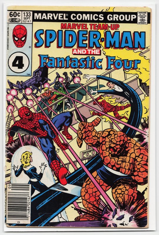 Marvel Team-Up #133 (Marvel Comics, 1983), raw, ungraded comic book — front cover