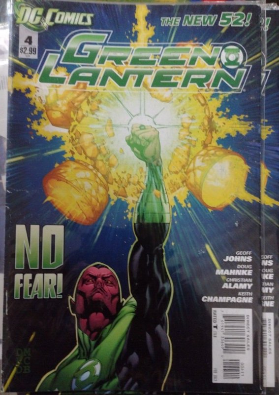 Green Lantern #4 (DC Comics, 2012), raw, ungraded comic book — front cover