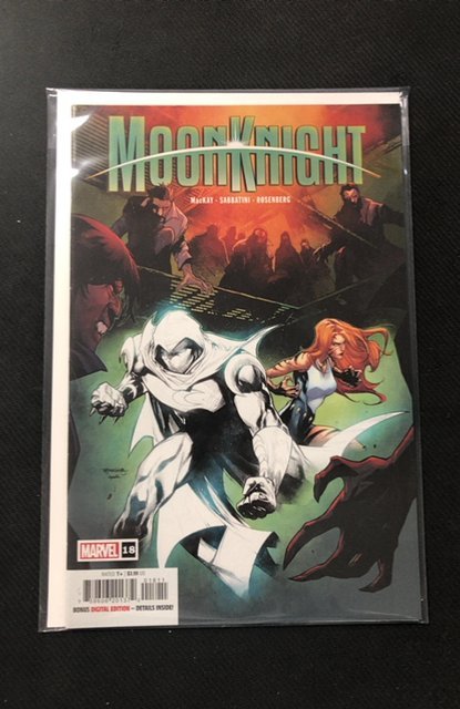 Moon Knight #18 (Marvel Comics, 2023), raw, ungraded comic book — front cover