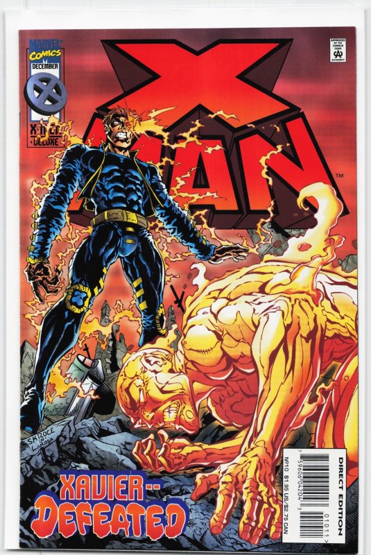 X-Man #10 (Marvel Comics, 1995), raw, ungraded comic book — front cover