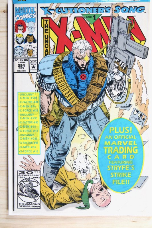 The Uncanny X-Men #294 (Marvel Comics, 1992), raw comic book in VF/NM 9.0 condition — front cover