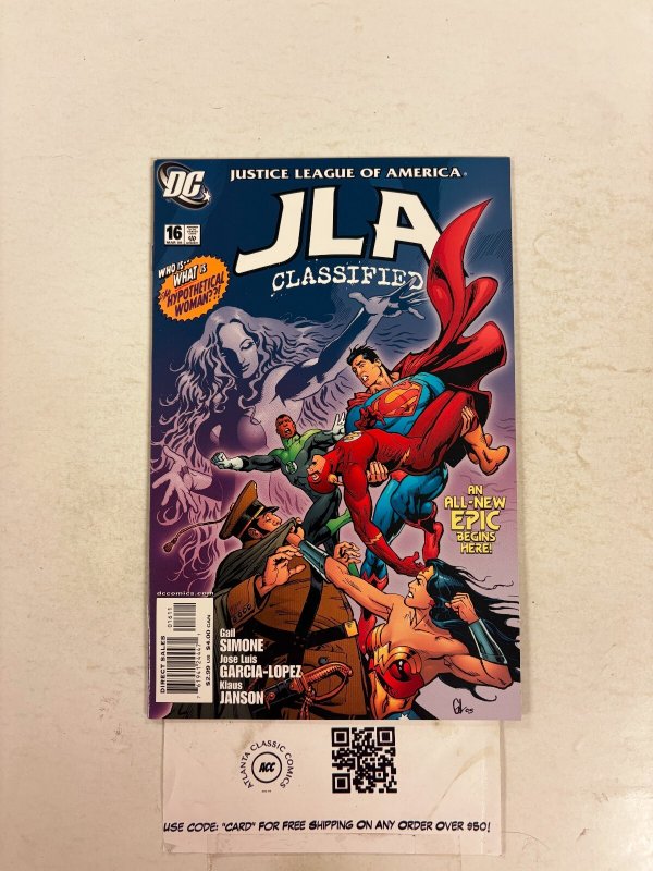 JLA Classified #16 (DC Comics), raw comic book in NM condition — front cover