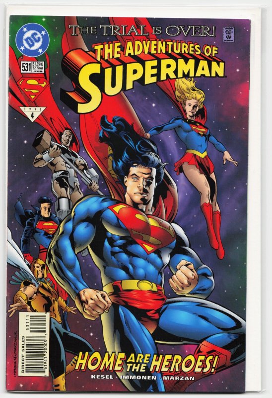 Adventures of Superman #531 (DC Comics, 1996), raw, ungraded comic book — front cover