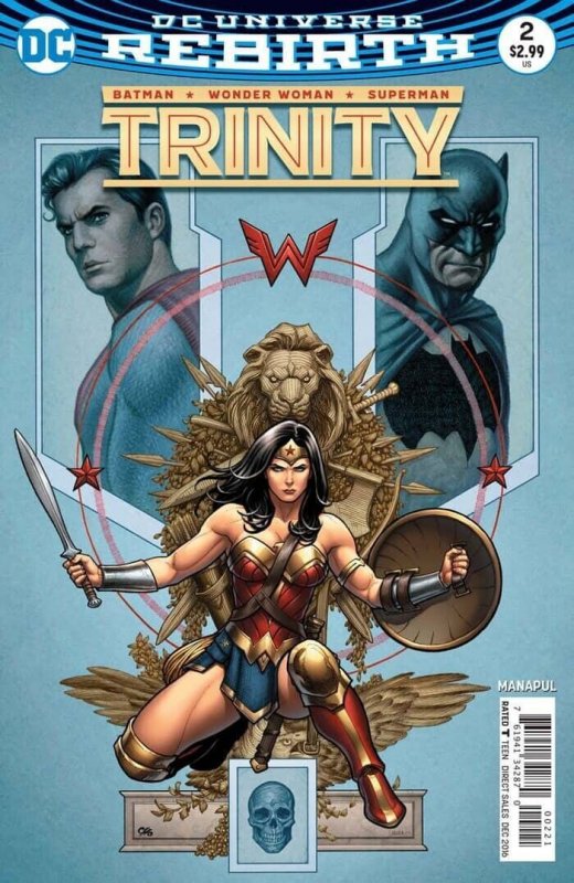 Trinity #2 (DC Comics, 2016), raw, ungraded comic book — front cover