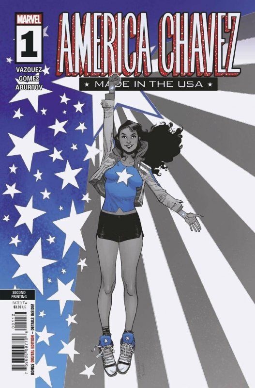 America Chavez: Made in the USA #1 (Marvel Comics, 2021), raw comic book in NM condition — front cover