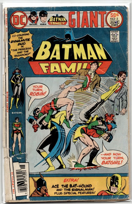 The Batman Family #5 (1976), raw, ungraded comic book — front cover