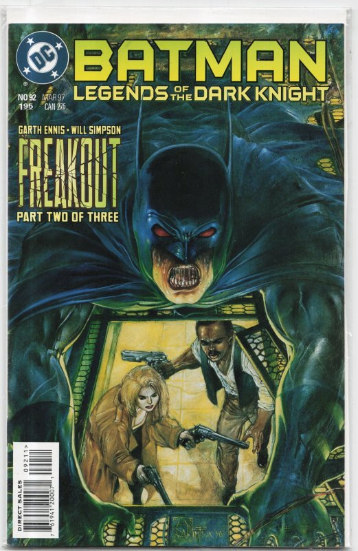 Batman: Legends of the Dark Knight #92 (DC Comics, 1997), raw, ungraded comic book — front cover