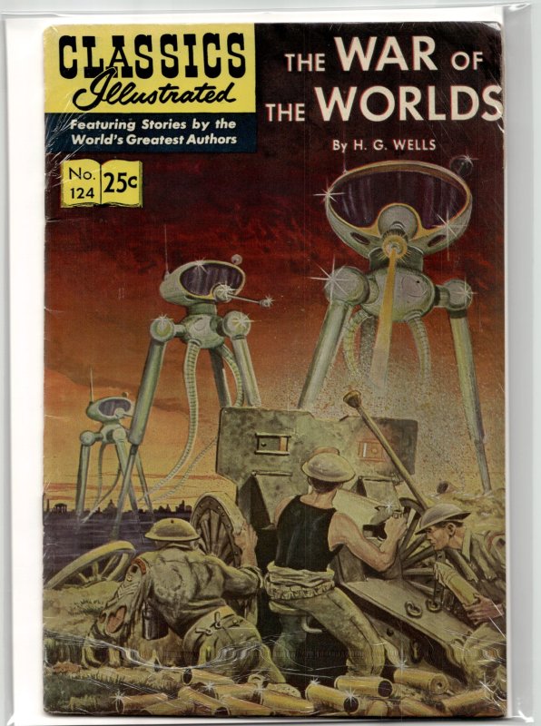 Classics Illustrated #124 (1955), raw, ungraded comic book — front cover