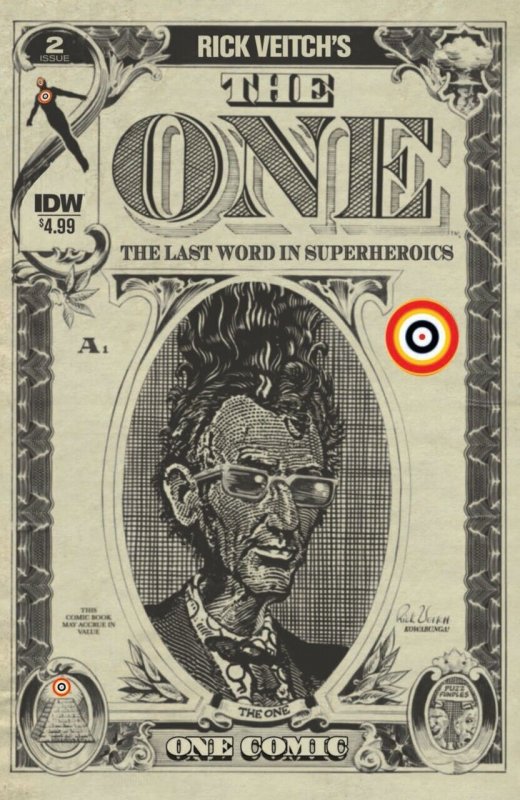 Rick Veitch's the One #2 (IDW Publishing, 2018), raw comic book in NM condition — front cover