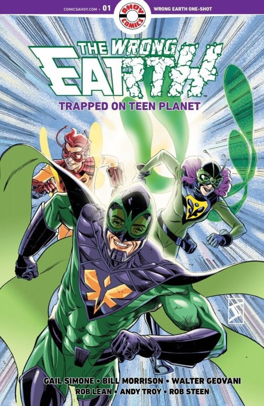 The Wrong Earth: Trapped on Teen Planet #1 (2022), raw comic book in NM condition — front cover