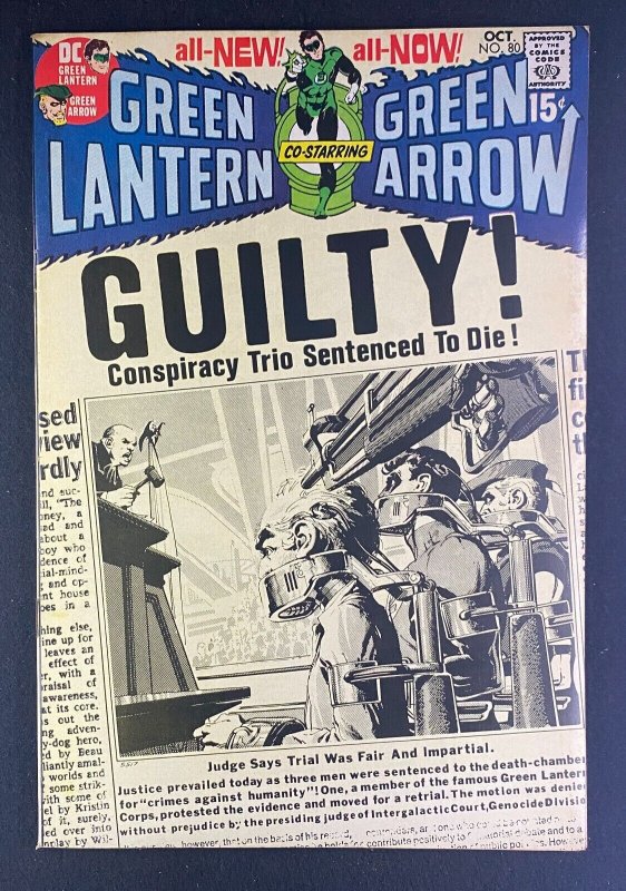 Green Lantern #80 (DC Comics, 1960), raw comic book in FN+ 6.5 condition — front cover