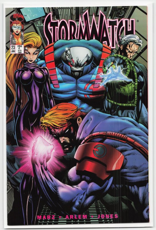 Stormwatch #23 (1995), raw, ungraded comic book — front cover