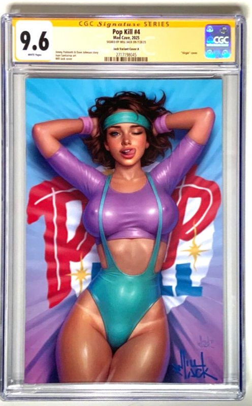 Pop Kill #4, CGC graded comic book, Signature Series label — front cover in its holder