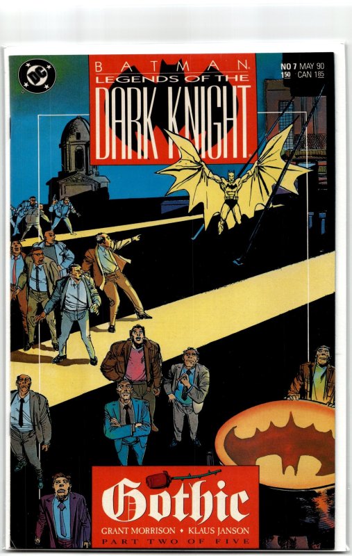 Legends of the Dark Knight #7 (DC Comics, 1990), raw, ungraded comic book — front cover