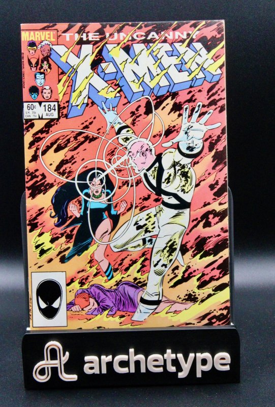 The Uncanny X-Men #184 (Marvel Comics, 1984), raw comic book in VF/NM condition — front cover