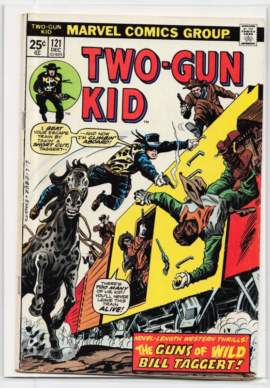 Two-Gun Kid #121 (Marvel Comics, 1974), raw, ungraded comic book — front cover
