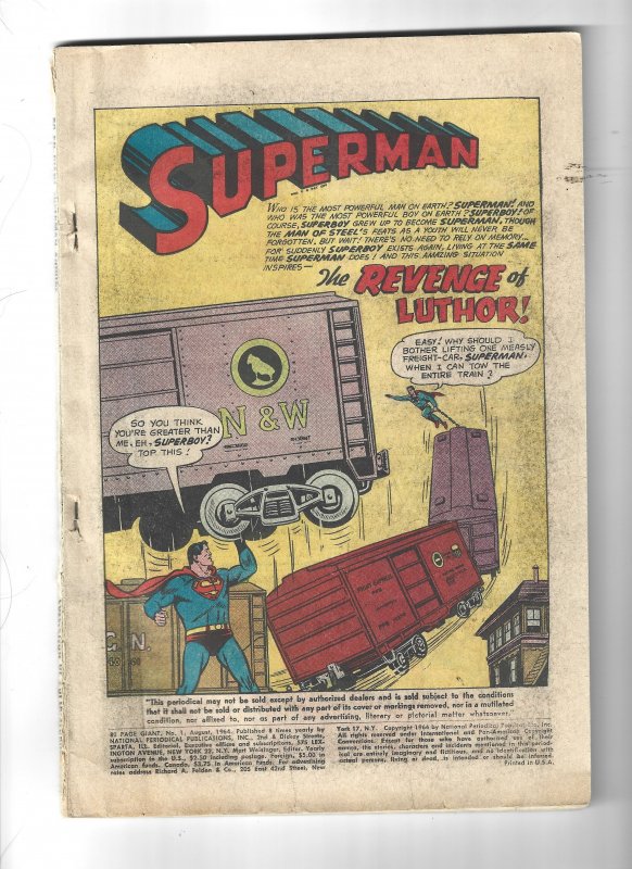 80-Page Giant #1 (1964), raw, ungraded comic book — front cover