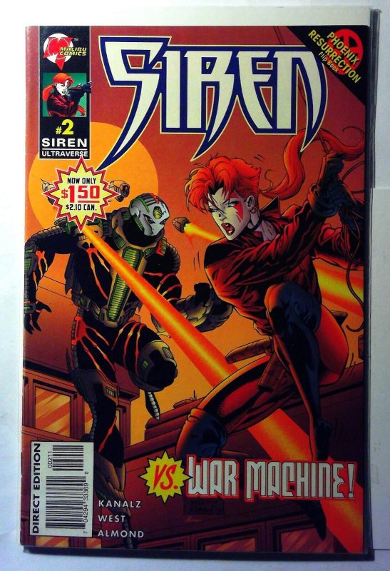 Siren #2 (1995), raw, ungraded comic book — front cover