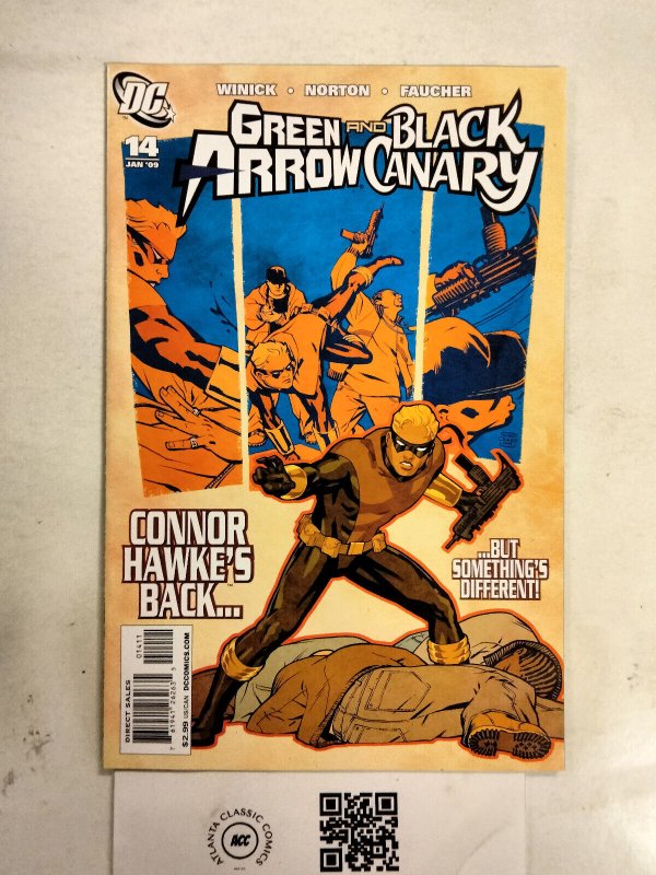 Green Arrow and Black Canary #14 (DC Comics), raw comic book in NM condition — front cover