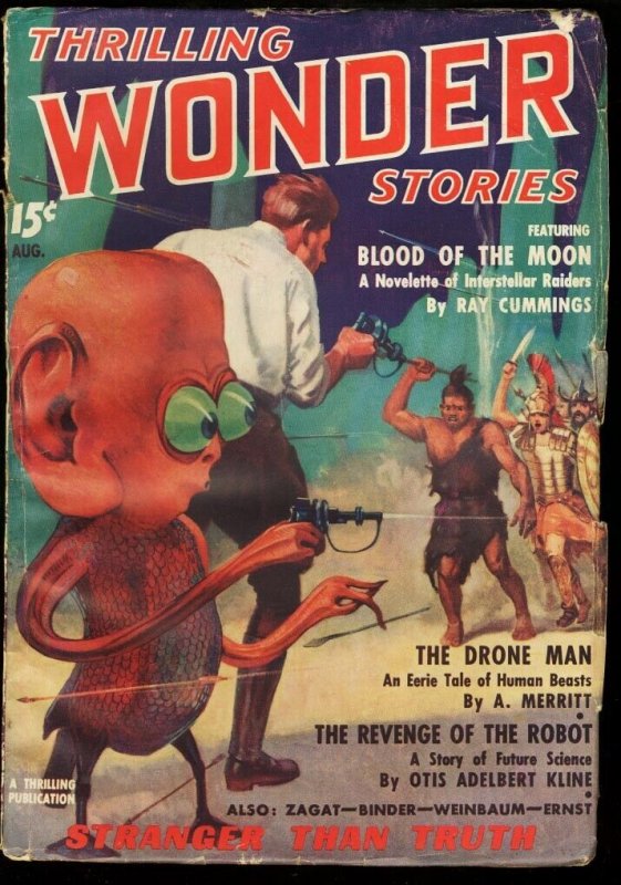 Thrilling Wonder Stories--August 1936--Pulp Magazine--Better--VG (1936), raw comic book in VG condition — front cover