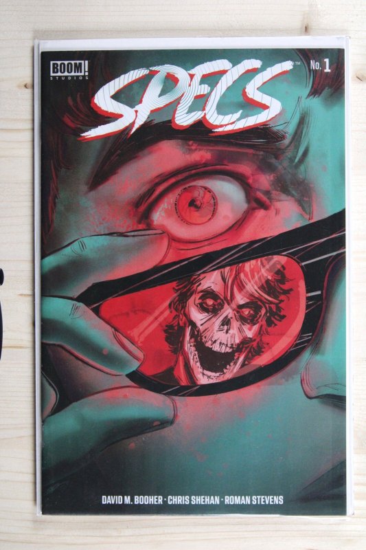 Specs #1 (Boom! Studios, 2023), raw comic book in NM+ 9.6 condition — front cover