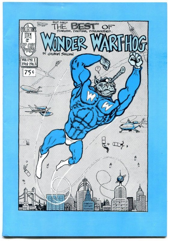 (Not Only) the Best of Wonder Wart-Hog-Gilbert Shelton VF, raw comic book in VF condition — front cover