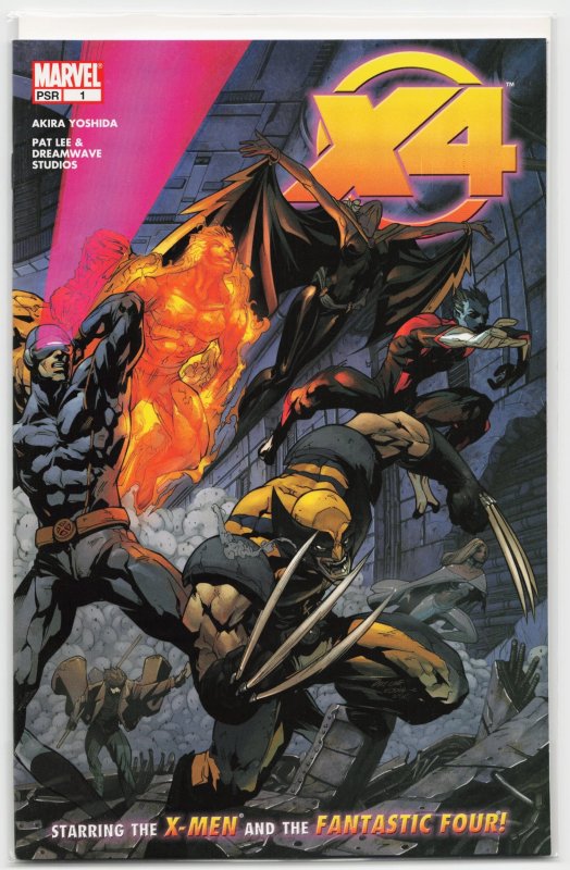 X-Men/Fantastic Four #1 (Marvel Comics, 2005), raw, ungraded comic book — front cover