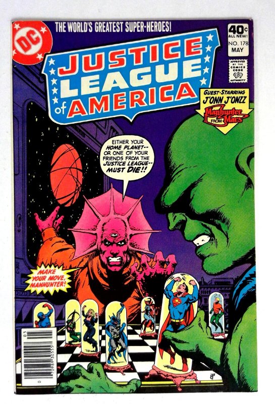 Justice League of America #178 (DC Comics, 1980), raw comic book in NM- condition — front cover