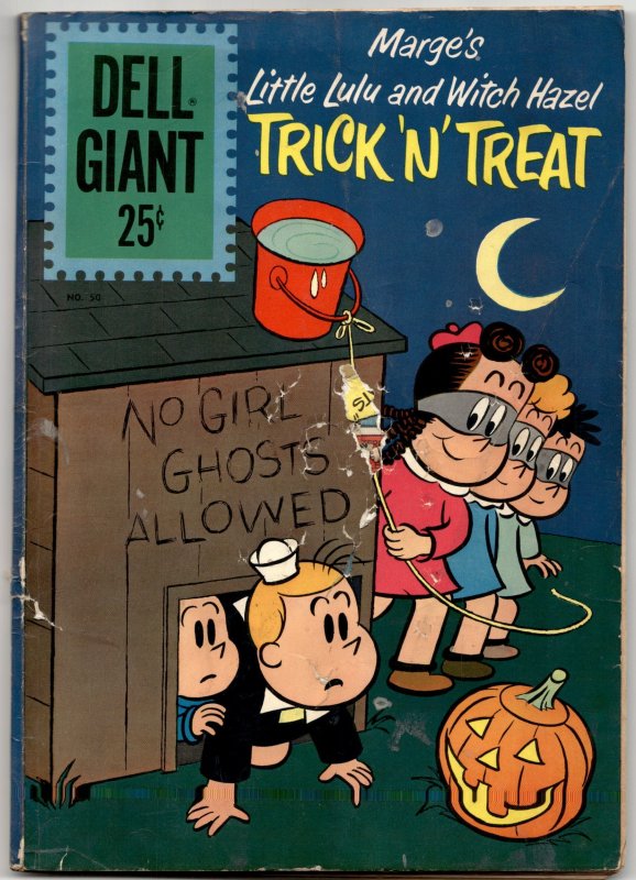 Dell Giant #50 (Dell Comics, 1961), raw, ungraded comic book — front cover