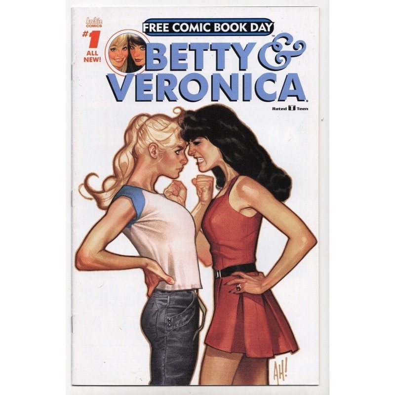 Betty and Veronica #1 (Archie Comics, 2017), raw comic book in VF/NM 9.0 condition — front cover