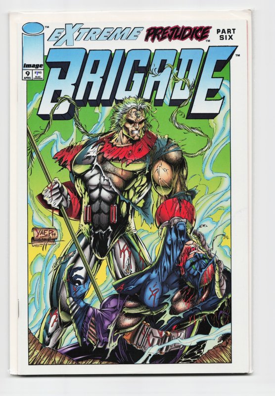Brigade #9 (Image Comics, 1994), raw, ungraded comic book — front cover