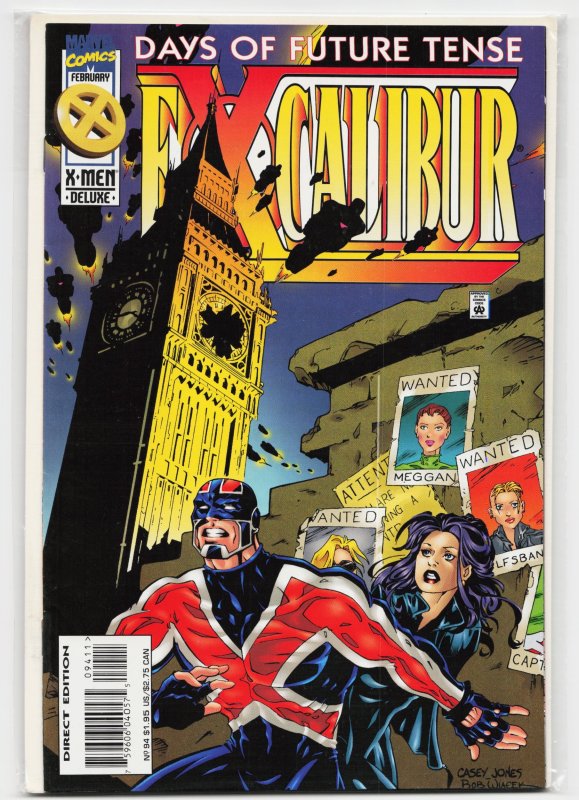 Excalibur #94 (Marvel Comics, 1996), raw, ungraded comic book — front cover