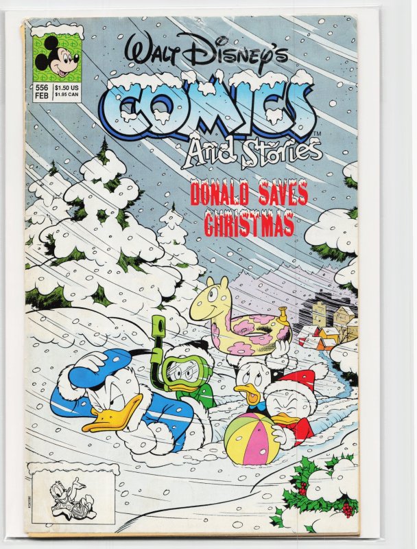 Walt Disney's Comics and Stories #556 (Gladstone, 1991), raw, ungraded comic book — front cover