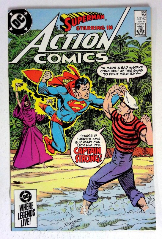 Action #566 (DC Comics, 1985), raw comic book in VF/NM condition — front cover