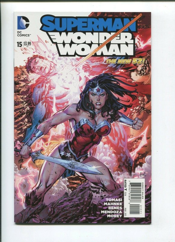Superman Wonder Woman #15 (DC Comics, 2015), raw comic book in 9.2 condition — front cover