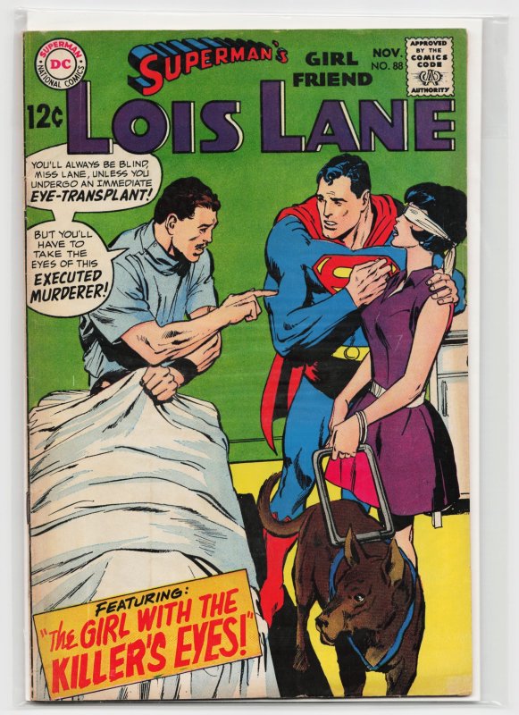Superman's Girl Friend, Lois Lane #88 (DC Comics, 1968), raw, ungraded comic book — front cover