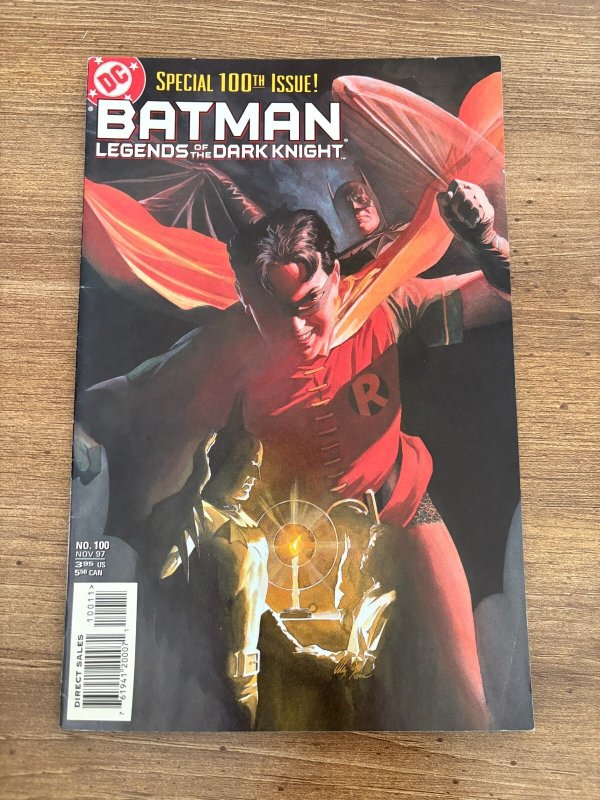 Batman Legends of the Dark Knight #100 (DC Comics), raw comic book in VF/NM condition — front cover