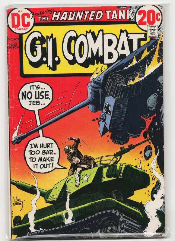 G.I. Combat #162 (DC Comics, 1973), raw, ungraded comic book — front cover
