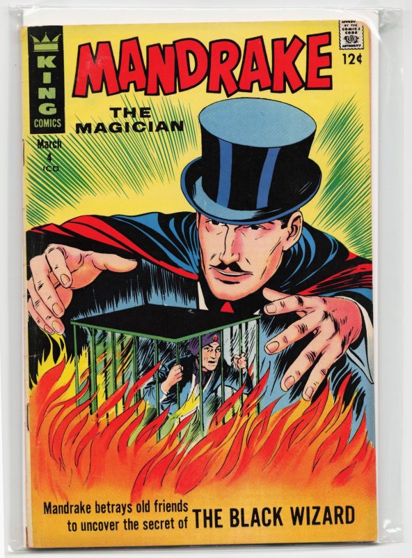 Mandrake the Magician #4 (Gold Key, 1967), raw, ungraded comic book — front cover