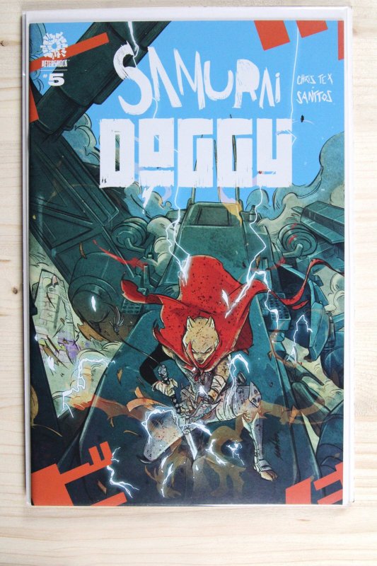 Samurai Doggy #5 (AfterShock Comics, 2022), raw comic book in NM+ 9.6 condition — front cover