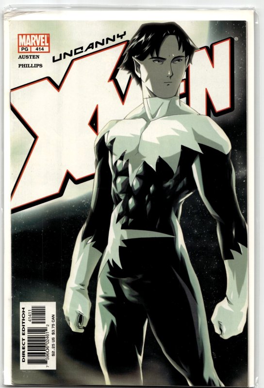 The Uncanny X-Men #414 (Marvel Comics, 2002), raw, ungraded comic book — front cover