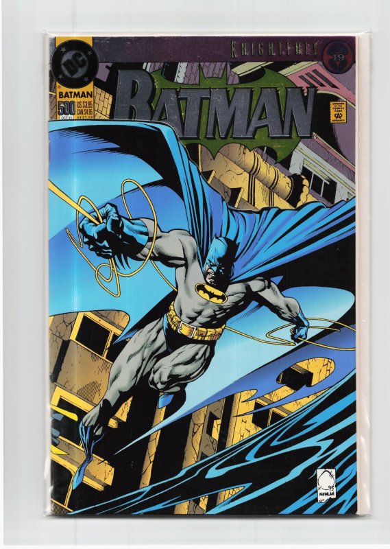 Batman #500 (DC Comics, 1993), raw, ungraded comic book — front cover