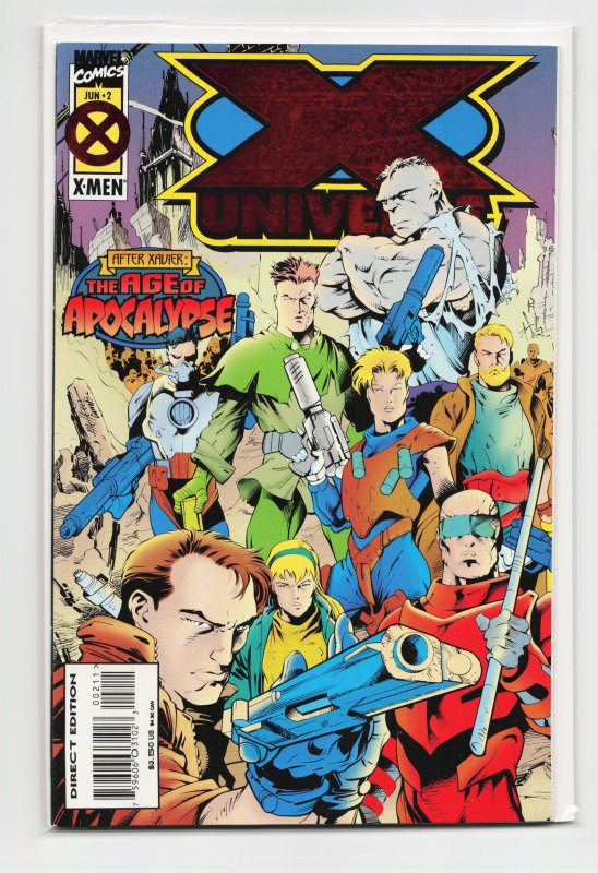 X-Universe #2 (Marvel Comics, 1995), raw, ungraded comic book — front cover