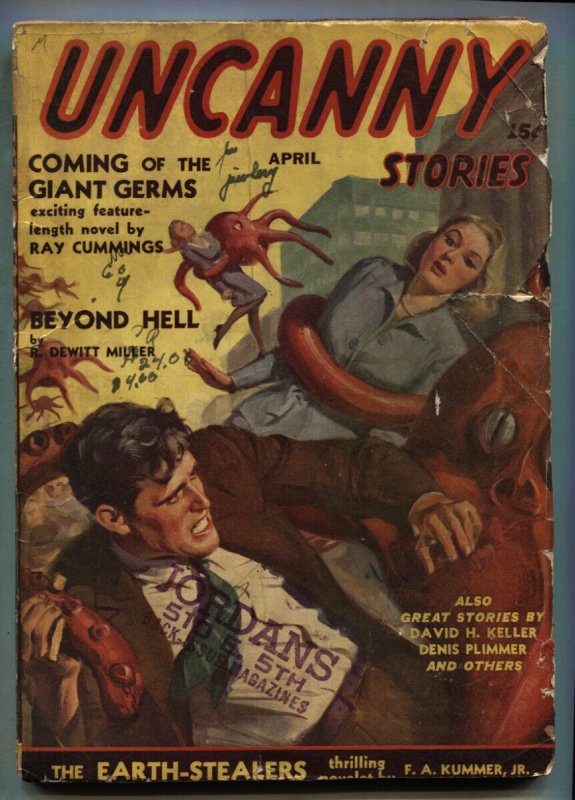 Pulp: Uncanny Stories Pulp #1 (1941), raw, ungraded comic book — front cover
