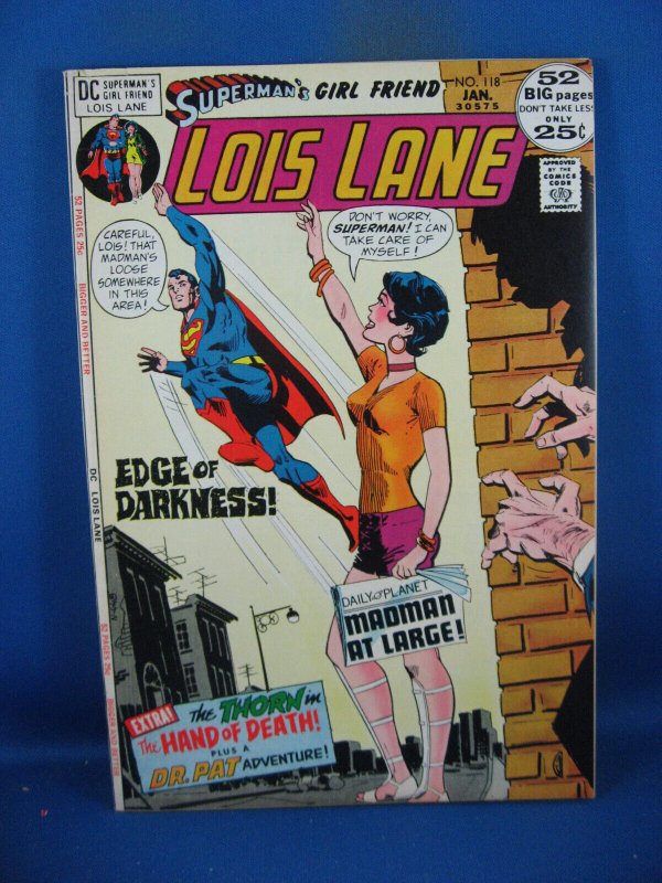 Superman Girlfriend Lois Lane #118 (DC Comics, 1972), raw, ungraded comic book — front cover