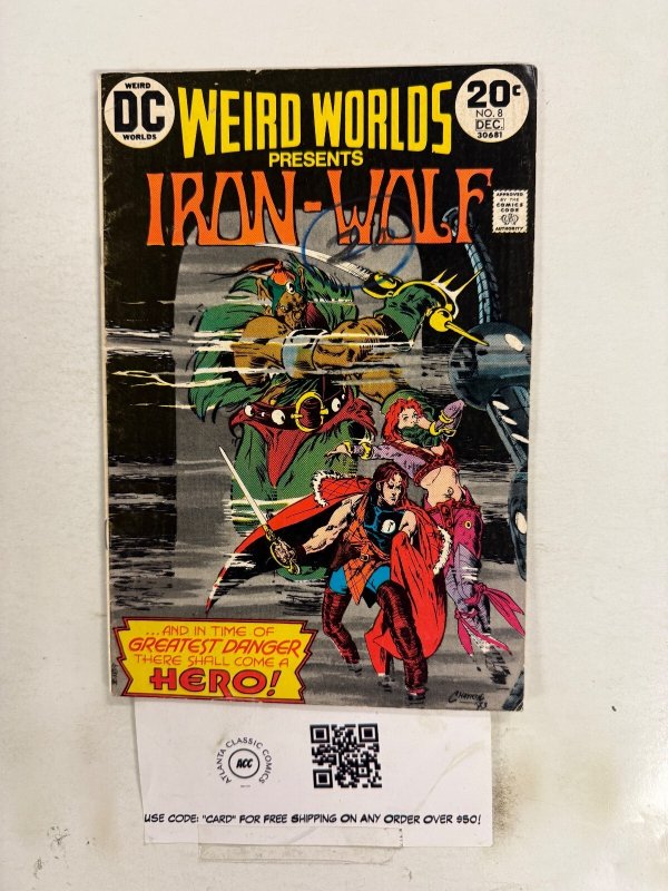 Weird Worlds Vol. 2 #8 (DC Comics, 1973), raw comic book in FN condition — front cover