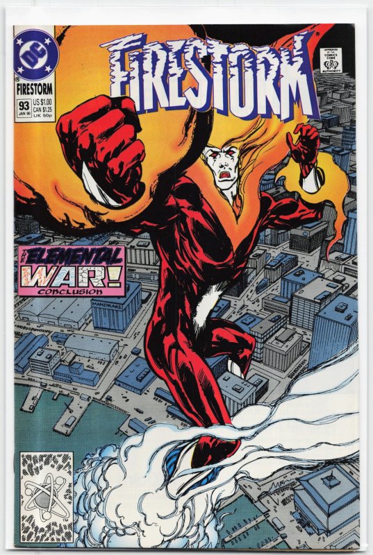 Firestorm, the Nuclear Man #93 (DC Comics, 1990), raw, ungraded comic book — front cover