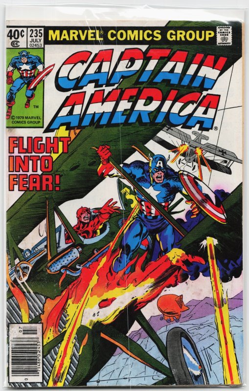 Captain America #235 (Marvel Comics, 1979), raw, ungraded comic book — front cover