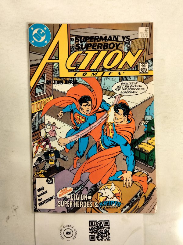 Action Comics #591 (DC Comics), raw comic book in NM condition — front cover